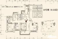 蓬莱海上帝景4室2厅2卫152.2㎡户型图