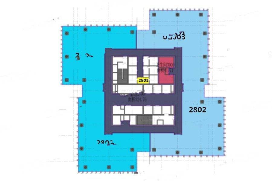 黄金国际广场普通住宅2348㎡户型图