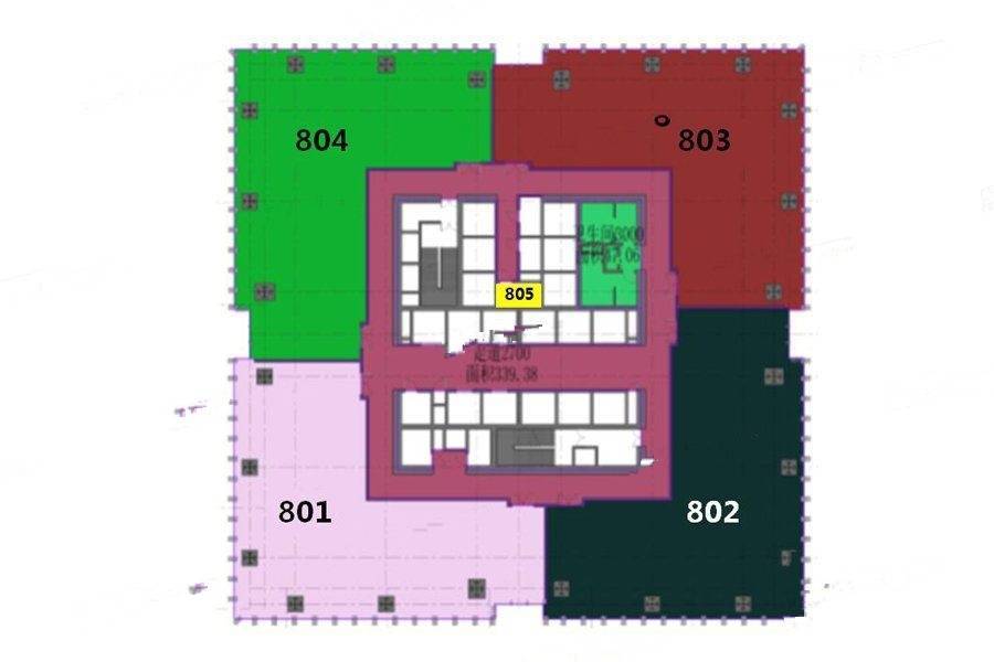 黄金国际广场普通住宅2393㎡户型图