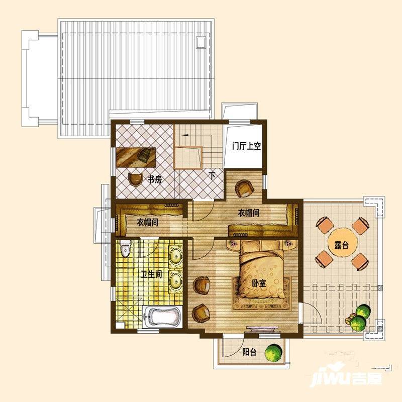 建邦原香溪谷4室2厅4卫282㎡户型图