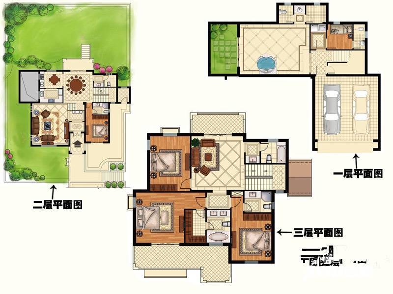 温泉国际5室4厅7卫355.4㎡户型图