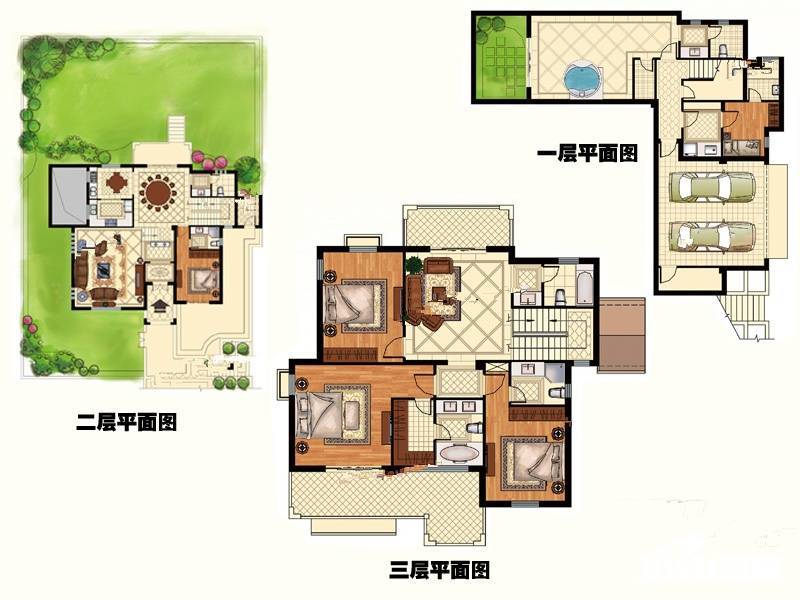 温泉国际5室4厅7卫367.2㎡户型图