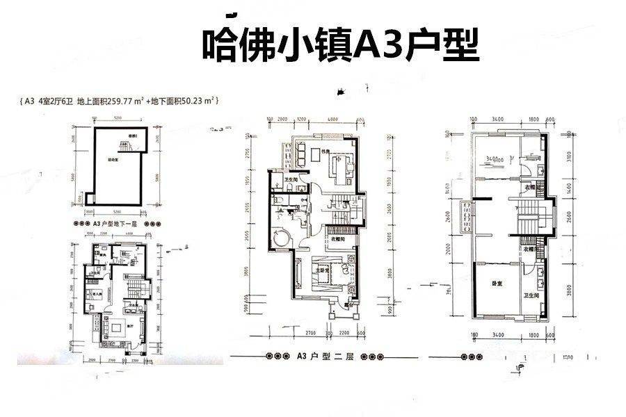 京都颐和城4室2厅6卫310㎡户型图
