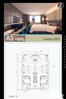 丽江和悦华美达广场酒店1室1厅1卫47㎡户型图