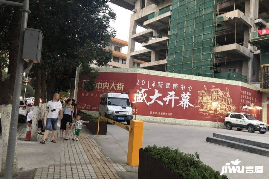 红枫中央大街实景图图片