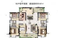 贵州金融城6室2厅2卫187㎡户型图