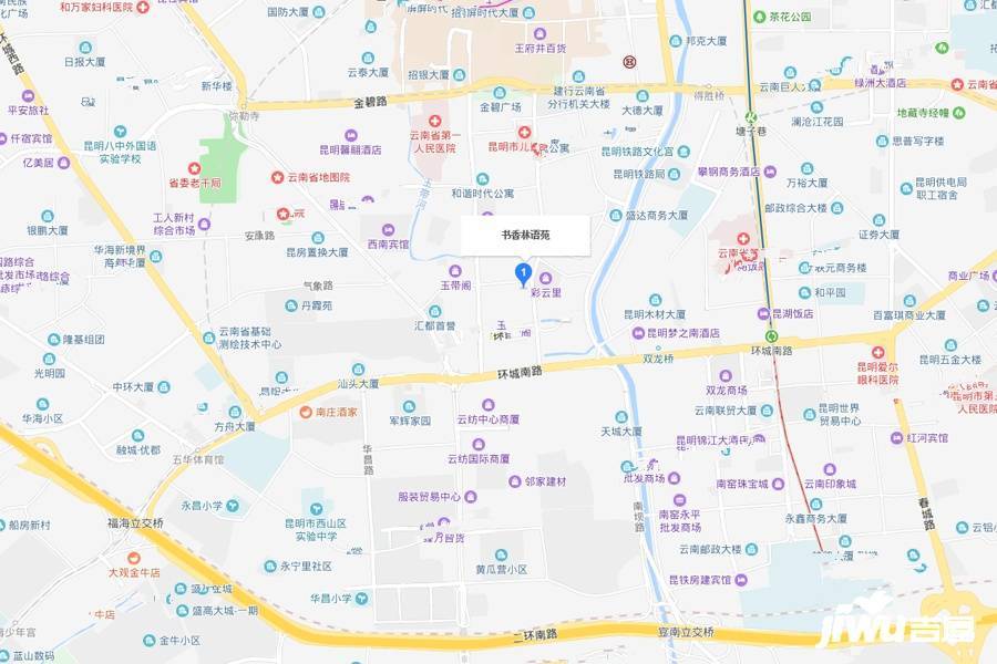 书香林语苑位置交通图