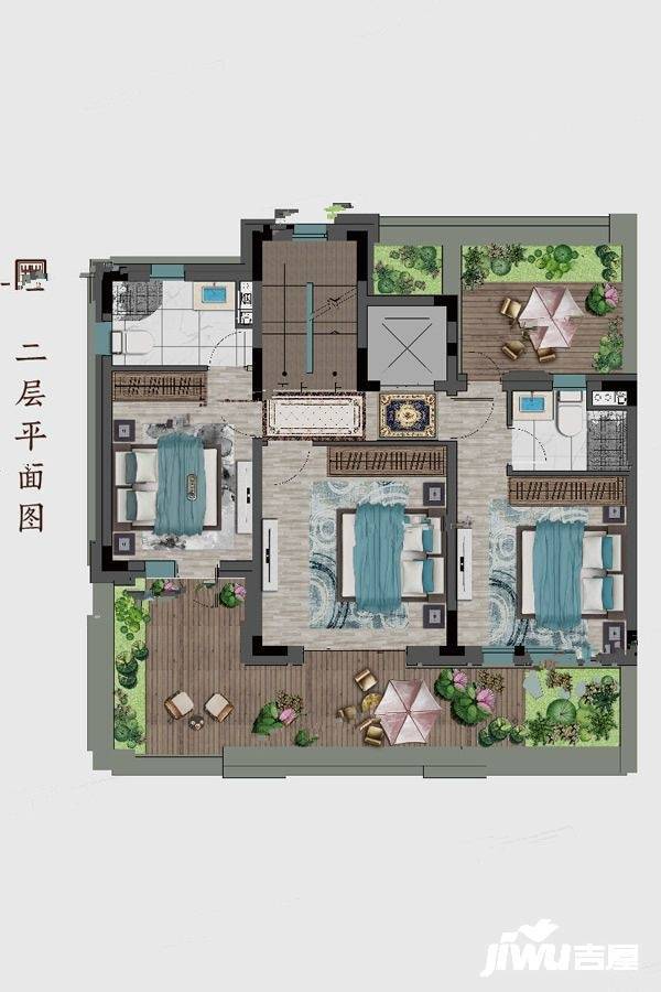 澳海富春山居10室4厅5卫190㎡户型图