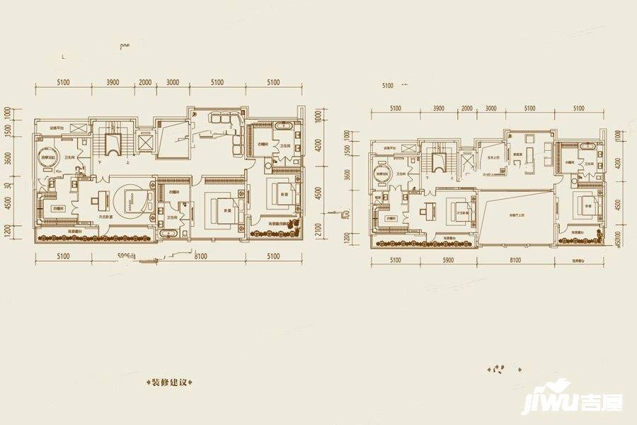 大众长春院子10室4厅11卫1270㎡户型图