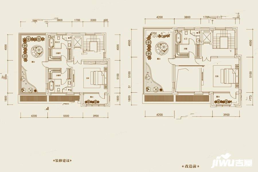 大众长春院子10室5厅10卫890㎡户型图