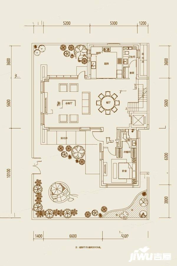 大众长春院子9室4厅8卫570㎡户型图