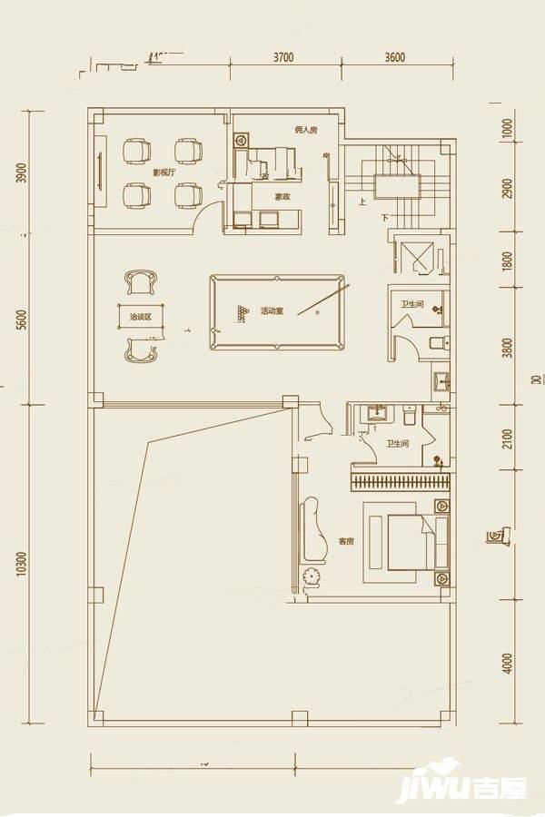 大众长春院子8室4厅8卫620㎡户型图