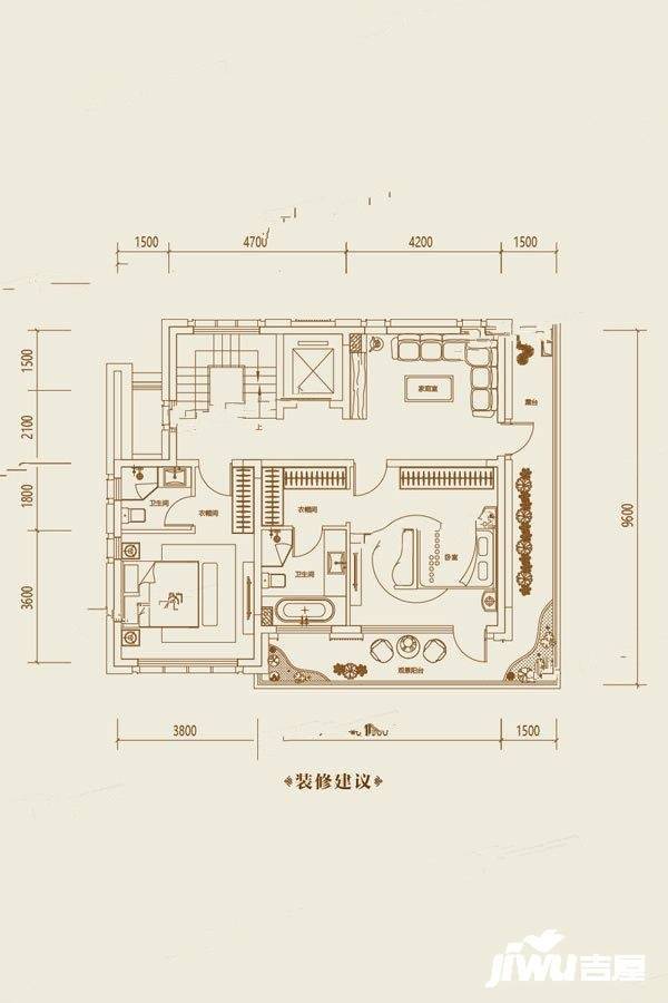 大众长春院子9室5厅9卫520㎡户型图