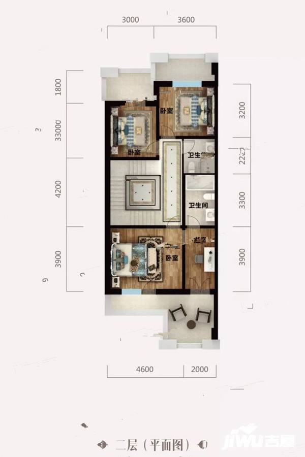 绿地中央别墅C区8室2厅5卫380㎡户型图