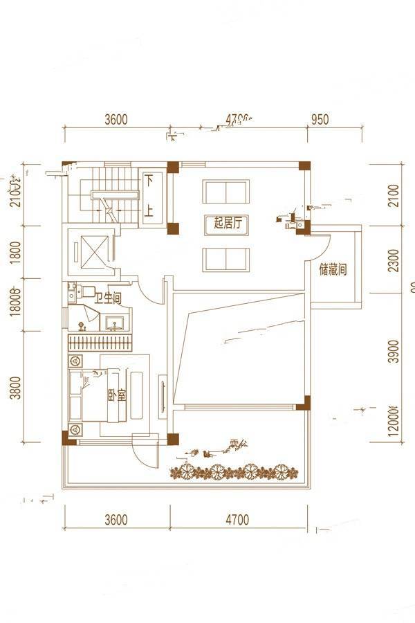 大众长春院子5室4厅5卫325㎡户型图