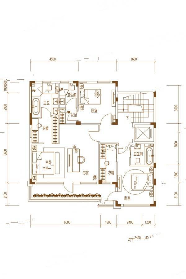 大众长春院子8室4厅6卫370㎡户型图