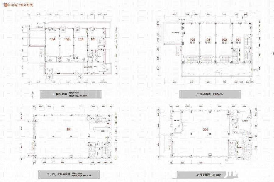 亚泰华府1室1厅1卫985.8㎡户型图