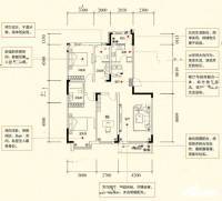 绿地中央公馆3室2厅2卫143.6㎡户型图