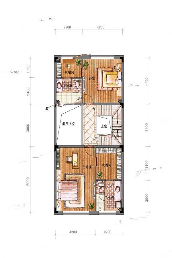 亚泰山语湖7室5厅4卫350㎡户型图