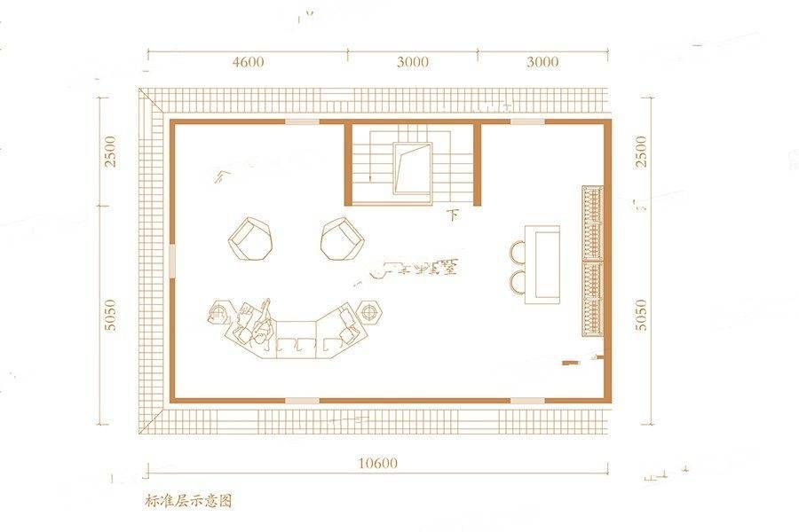 世茂国风雅颂5室2厅3卫225㎡户型图