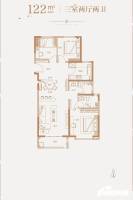 奥园誉雍府3室2厅2卫122㎡户型图