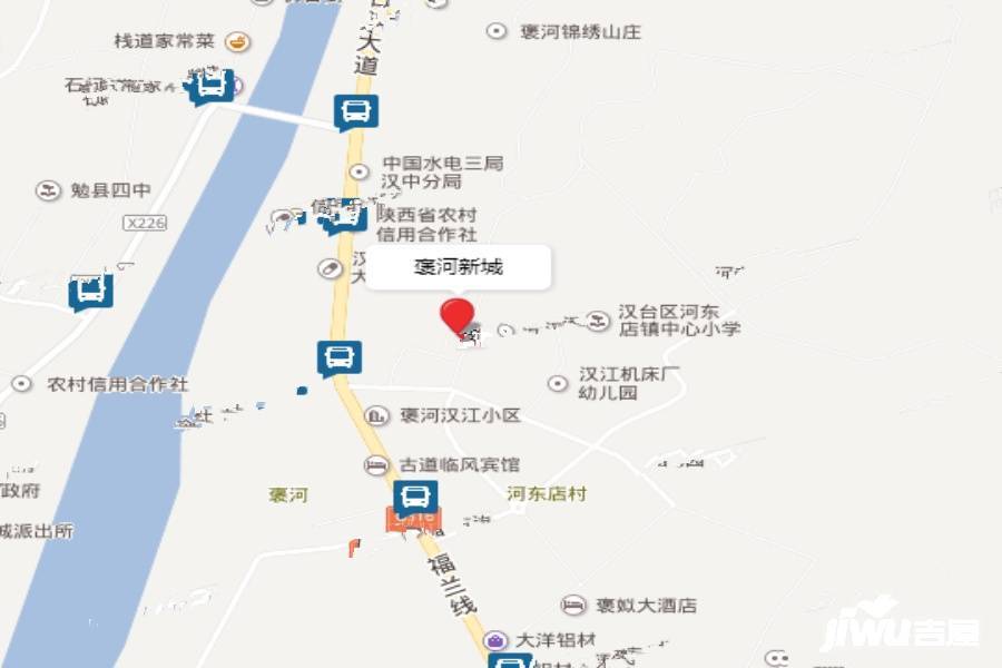 褒河新城位置交通图