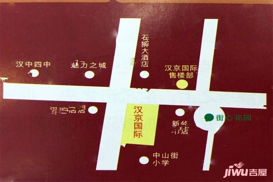 汉京国际位置交通图图片