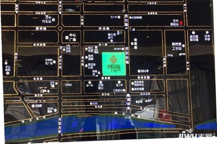 中悦国际位置交通图图片
