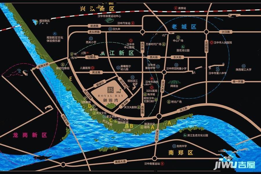 汇州御锦湾位置交通图