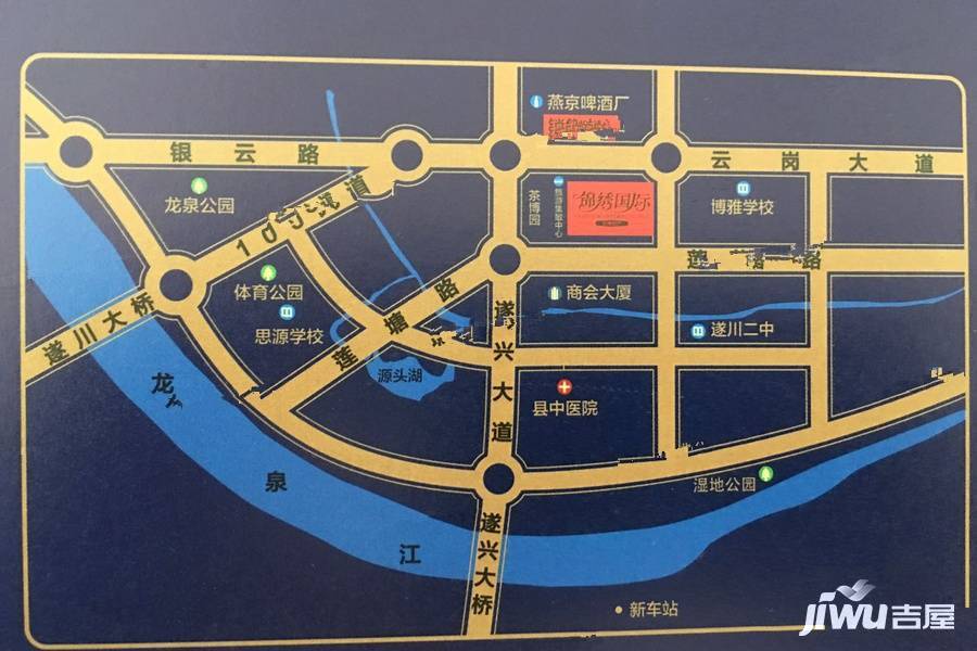 方坤锦绣国际位置交通图图片
