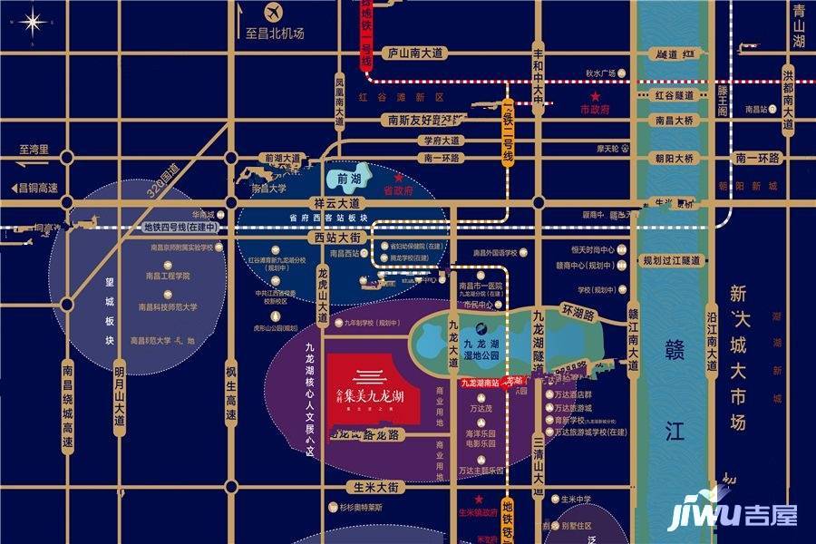 金科集美九龙湖位置交通图