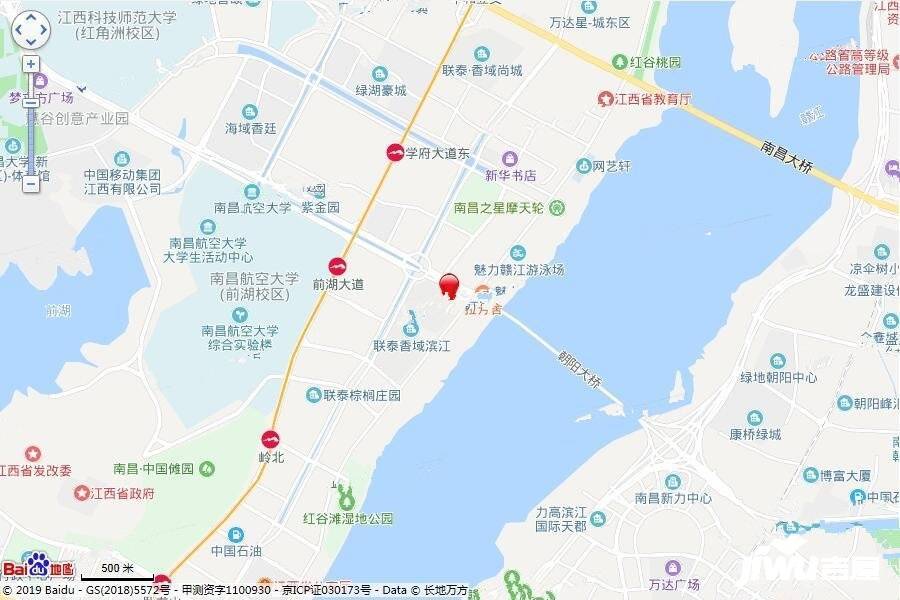 联泰滨江中心位置交通图