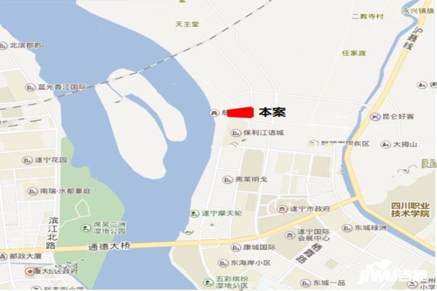 中铁蓝珀江宸位置交通图图片