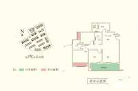 仁仁江山原筑3室2厅2卫107㎡户型图