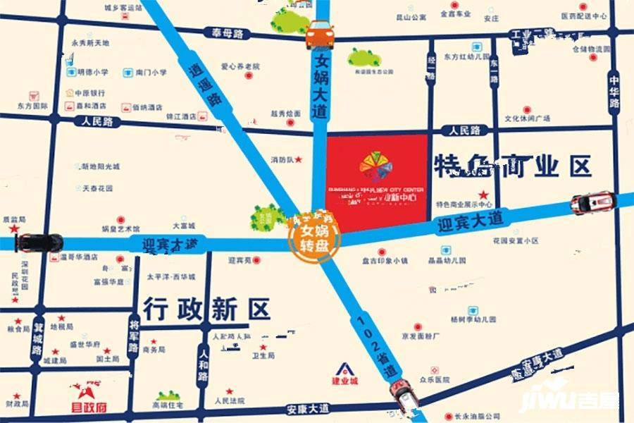 润商西华商业新中心位置交通图