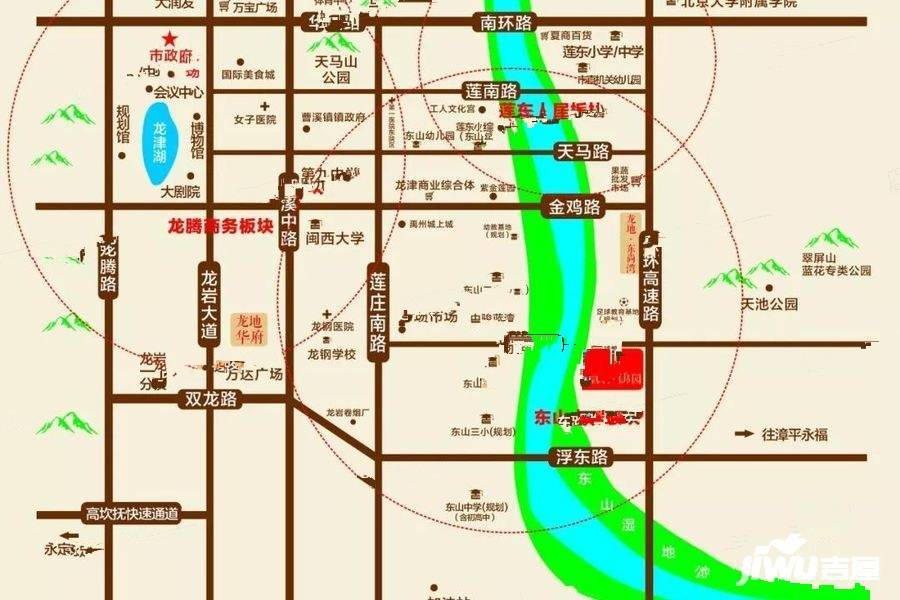 龙地锦园位置交通图