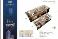 环球商务中心2室2厅2卫49.3㎡户型图