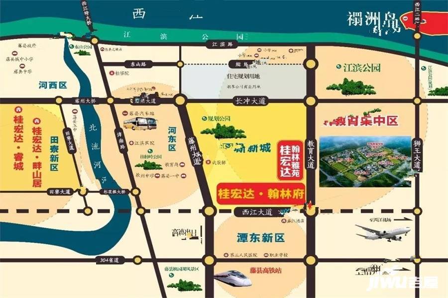 桂宏达翰林府位置交通图