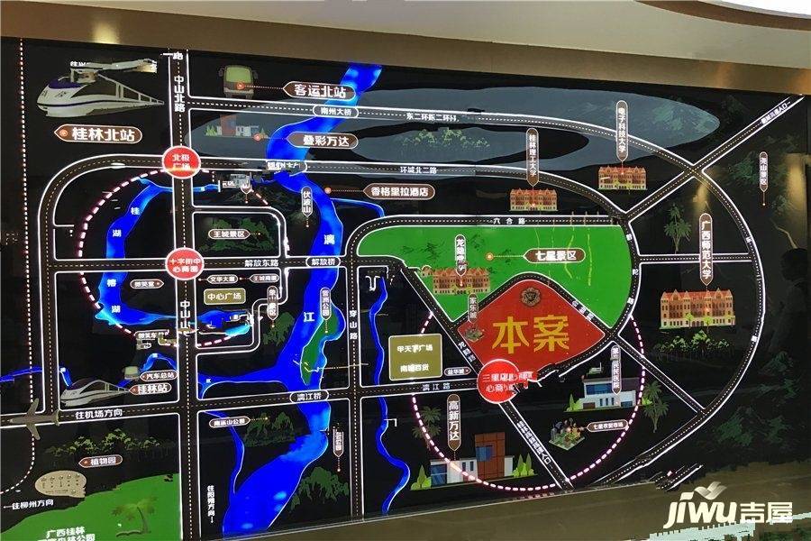 桂林国学府位置交通图图片