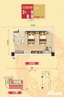 桂林财富中心1室0厅1卫44㎡户型图