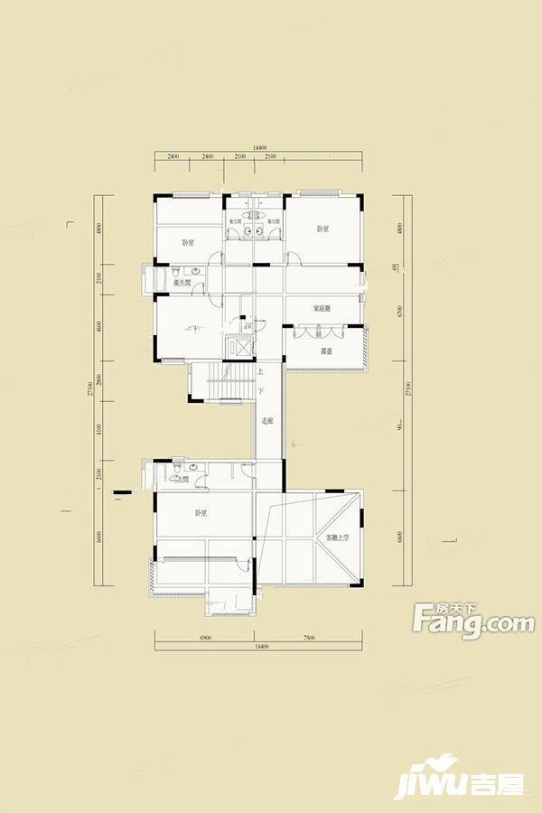 水印长廊11室6厅9卫858.9㎡户型图