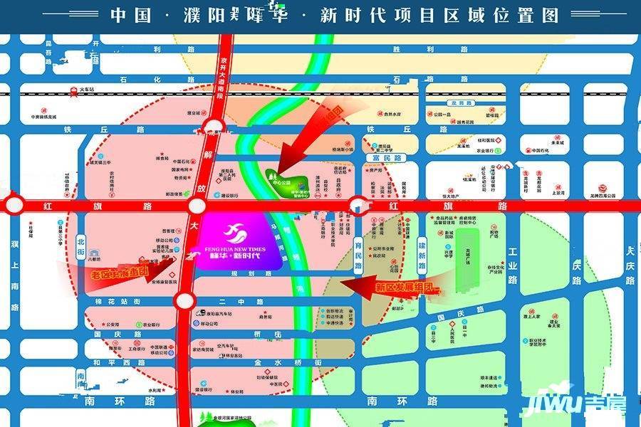 峰华新时代位置交通图