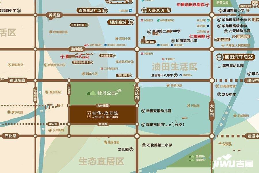 圣桦清华玖号院二期位置交通图