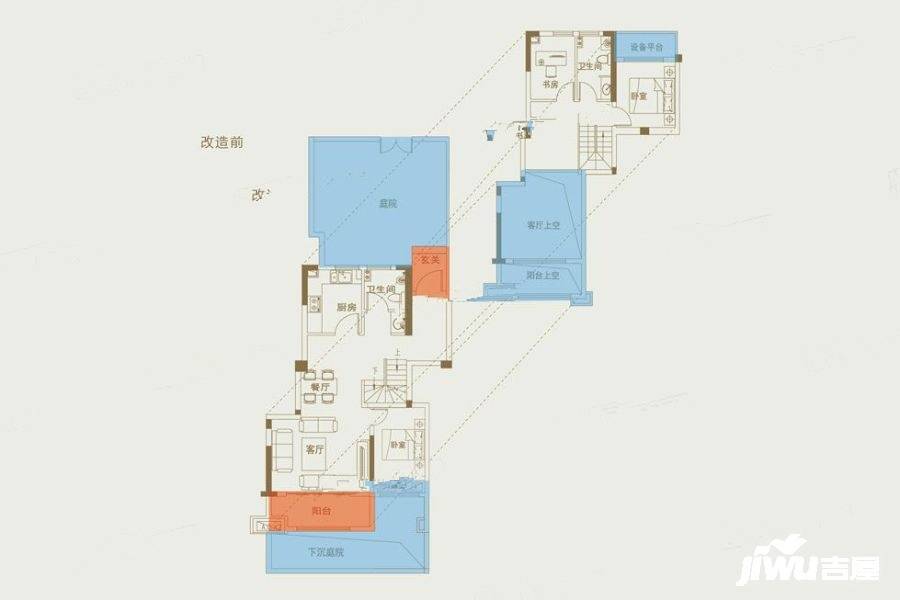 斌锋和睦公馆2室2厅2卫91㎡户型图