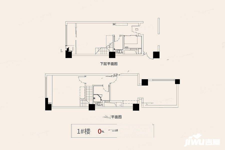 滨湖一号1室0厅0卫65.5㎡户型图