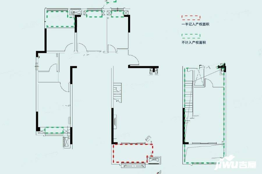 皖新翡翠庄园4室2厅2卫120㎡户型图