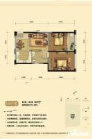 置地广场2室2厅1卫96㎡户型图