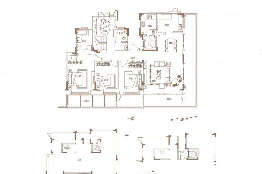 御璟江山6室2厅2卫463.9㎡户型图