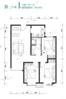 永易青年汇3室1厅1卫96㎡户型图