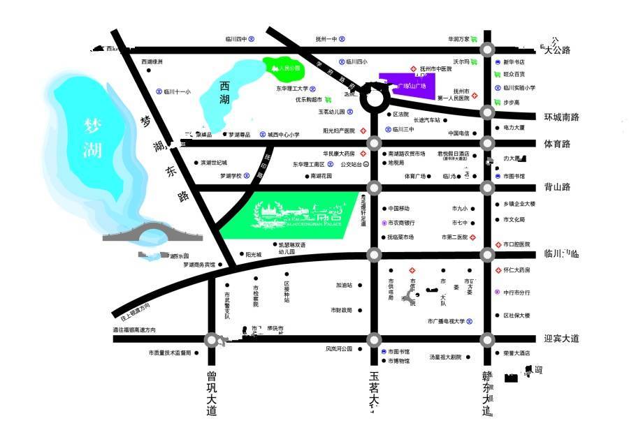 白金瀚宫位置交通图